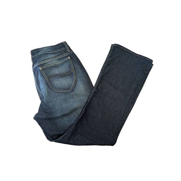 Lee Riders Blue Jean Washed Midrise Bootcut Leg Women Size 10P - Picture 1 of 5